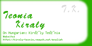 teonia kiraly business card
